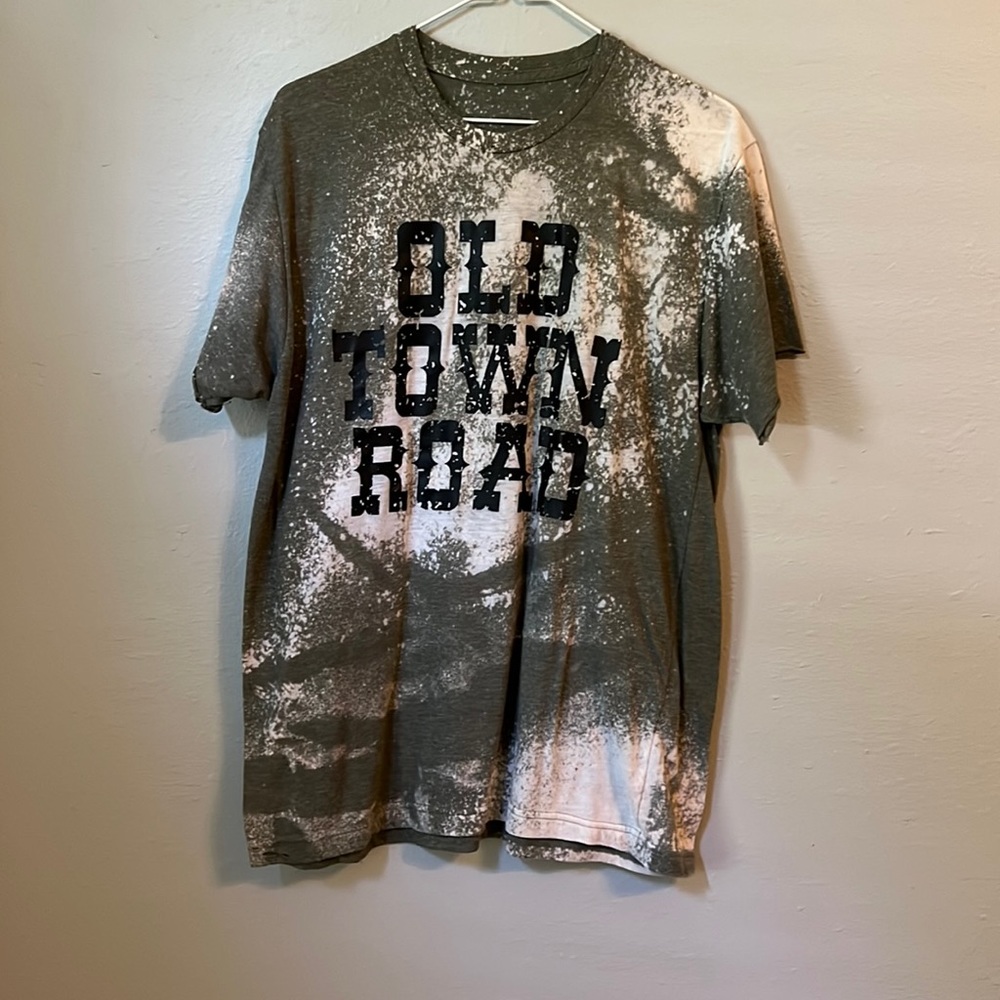 Tultex Distress and Bleached T Shirt